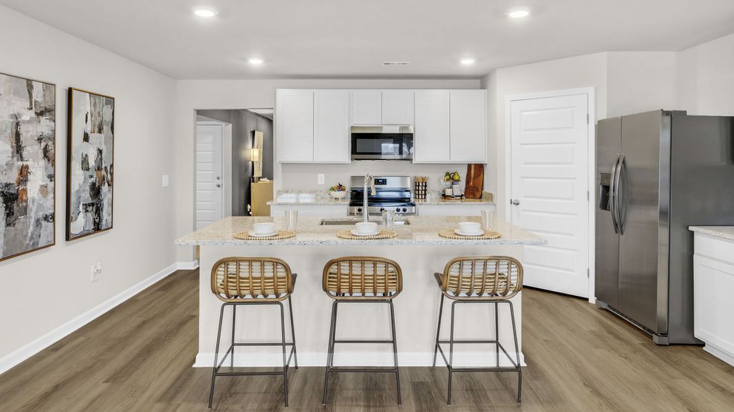 Furnished interior in a model home at Bailey Park in Fayetteville (Image 15). Furnished interior in a model home at Bailey Park in Fayetteville (Image 15).