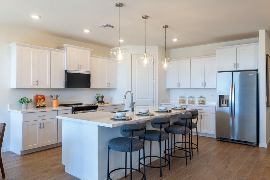 Furnished interior in a model home at Mountain View Estates Signature Series in Buckeye (Image 3). Furnished interior in a model home at Mountain View Estates Signature Series in Buckeye (Image 3).