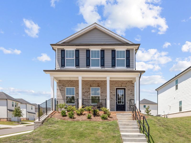 Front exterior of a home in the Martin Springs - Cottage Series community, located in Lawrenceville, GA (Image 2).