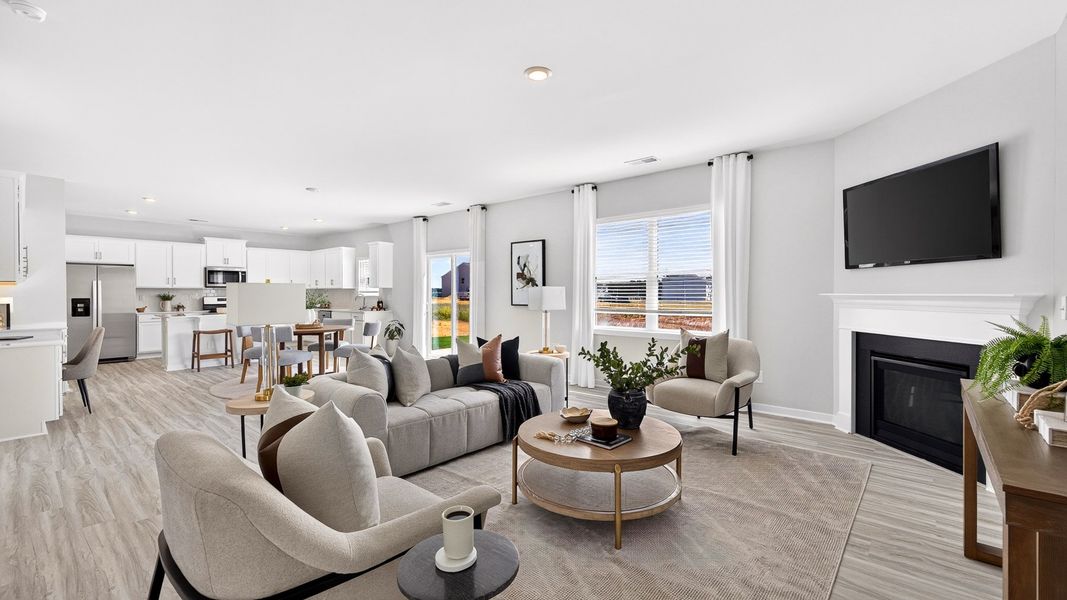 Furnished interior in a model home at Twinleaf Meadows in Monroe (Image 16).