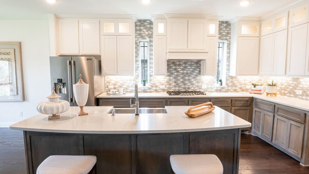 Furnished interior in a model home at Marine Creek Ranch in Fort Worth (Image 3).