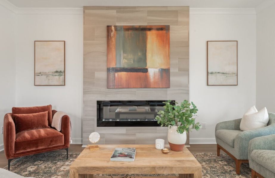 Furnished interior in a model home at Wilkins Walk in Mableton (Image 11).