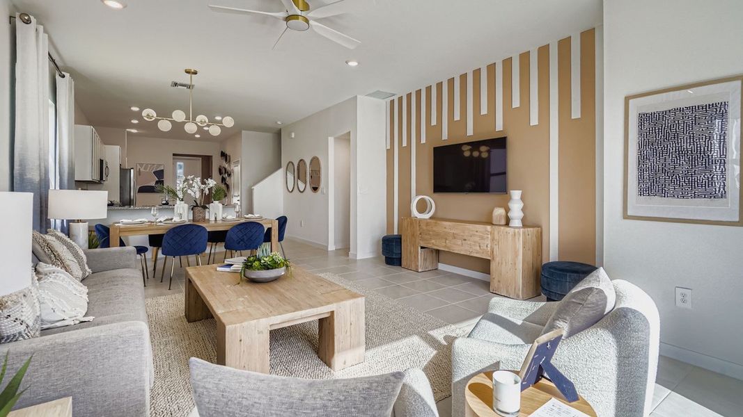 Furnished interior in a model home at Baywood II in Florida City (Image 15).