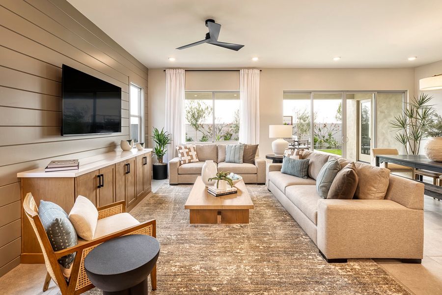 Furnished interior in a model home at Luna at Soleo in Queen Creek (Image 8).