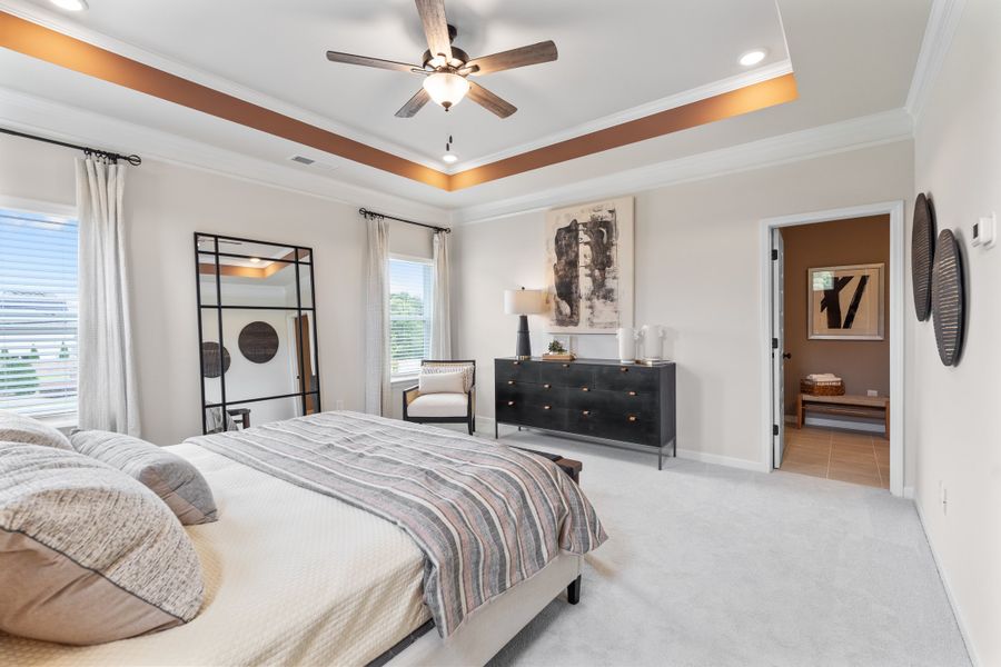 Furnished interior in a model home at Vandiver Towns in South Fulton (Image 13).