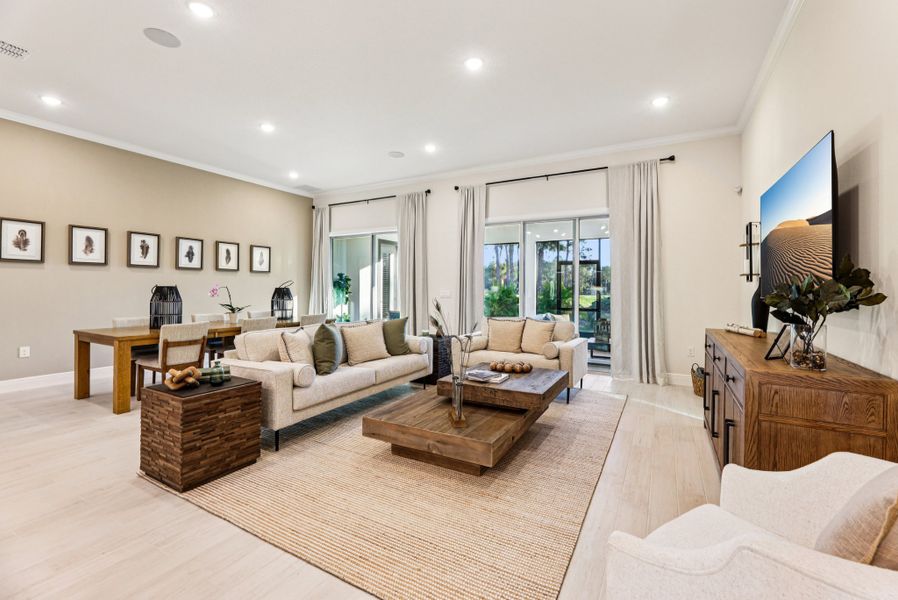 Furnished interior in a model home at Port Charlotte Premier in Port Charlotte (Image 4).
