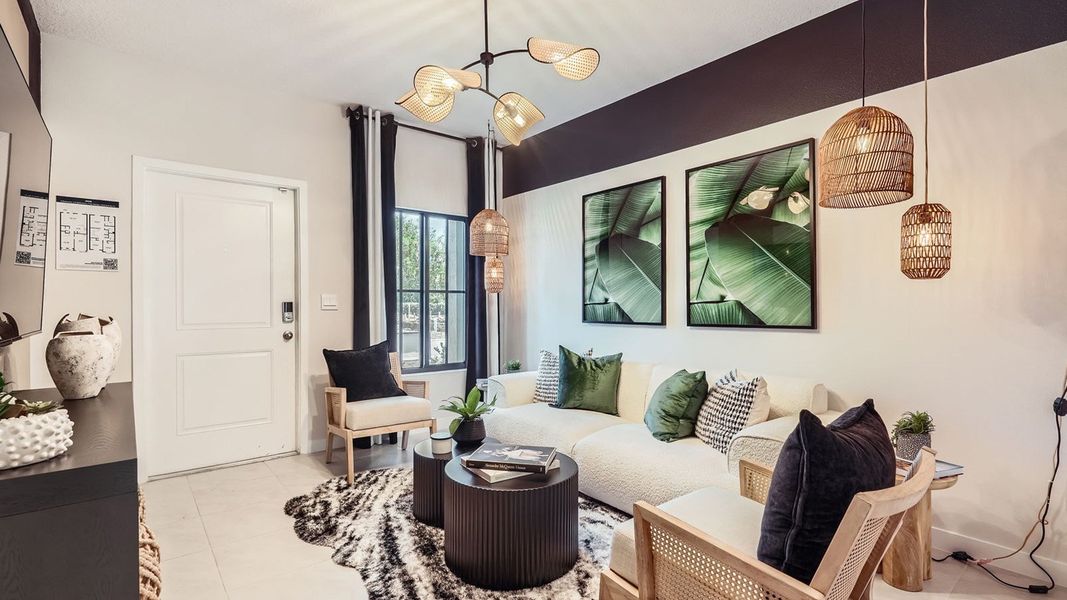 Furnished interior in a model home at Ashwood Cove in Lake Worth (Image 14).