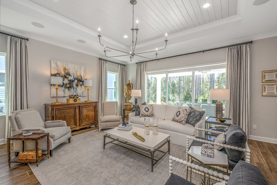 Furnished interior in a model home at Heritage Trace in Nocatee in Ponte Vedra (Image 21). Furnished interior in a model home at Heritage Trace in Nocatee in Ponte Vedra (Image 21).