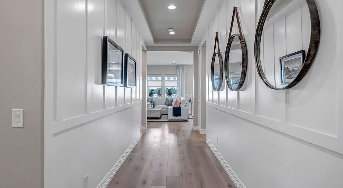 Furnished interior in a model home at Fire Sky at Alamar in Avondale (Image 31).