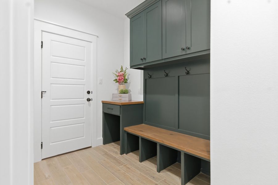 Furnished interior in a model home at Oakmont in Bryan (Image 24).