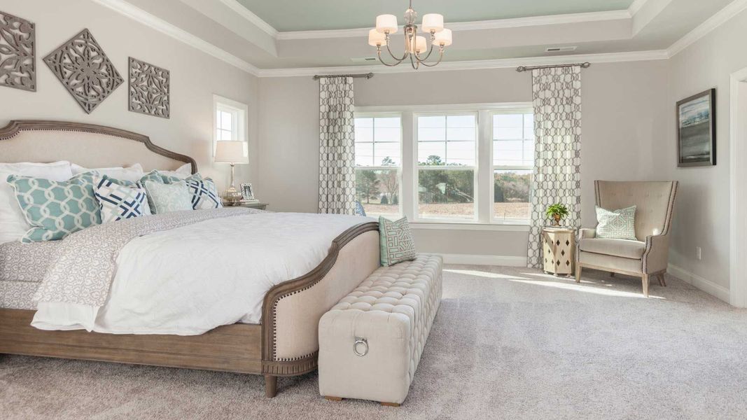 Furnished interior in a model home at The Summit at Morgan Ridge in Chapel Hill (Image 14). Furnished interior in a model home at The Summit at Morgan Ridge in Chapel Hill (Image 14).