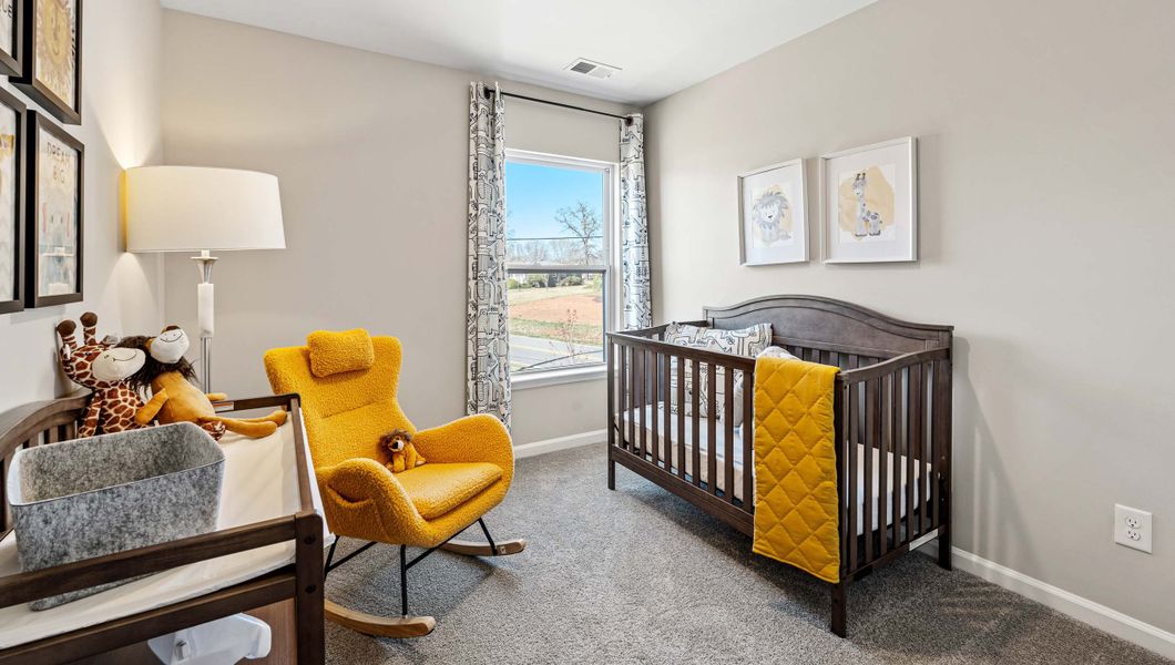 Furnished interior in a model home at Covington Village in Greer (Image 14).