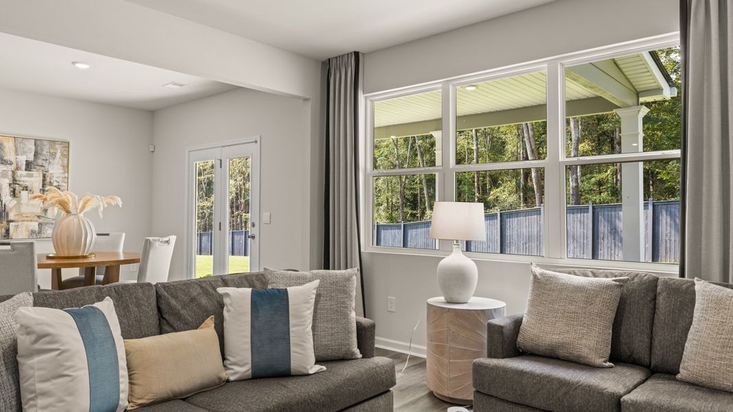 Furnished interior in a model home at Jackson Landing in Jefferson (Image 18).