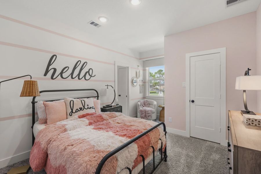 Furnished interior in a model home at Park Hill in Stafford (Image 18).