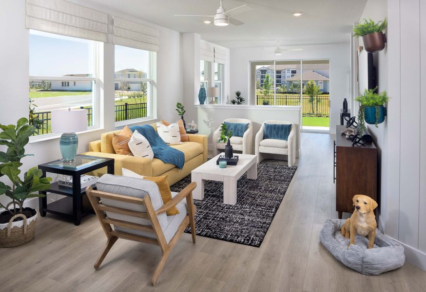 Furnished interior in a model home at Chapel Crossings - Garden Series in Wesley Chapel (Image 26).