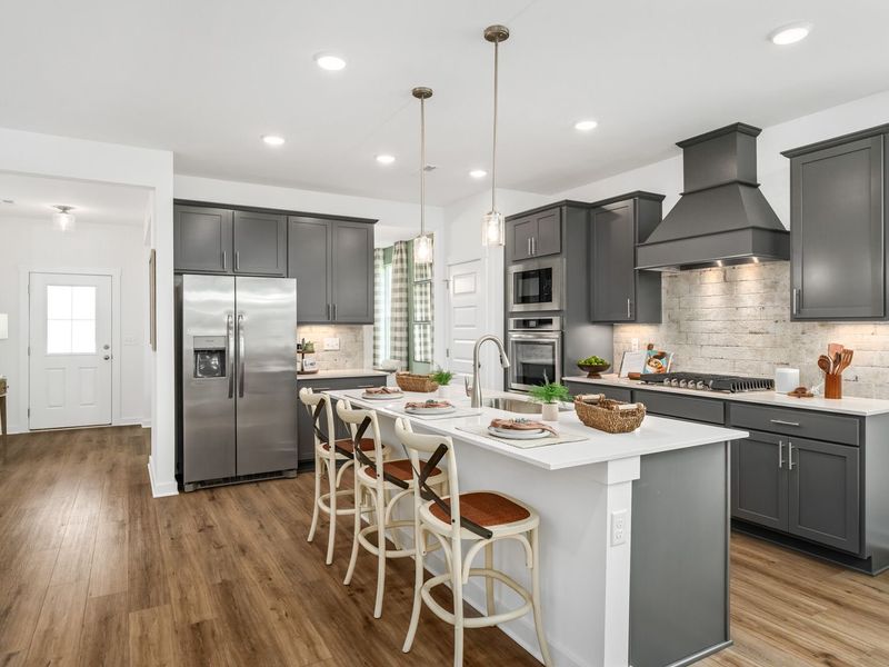 Furnished interior in a model home at Calista Farms in White House (Image 13). Furnished interior in a model home at Calista Farms in White House (Image 13).