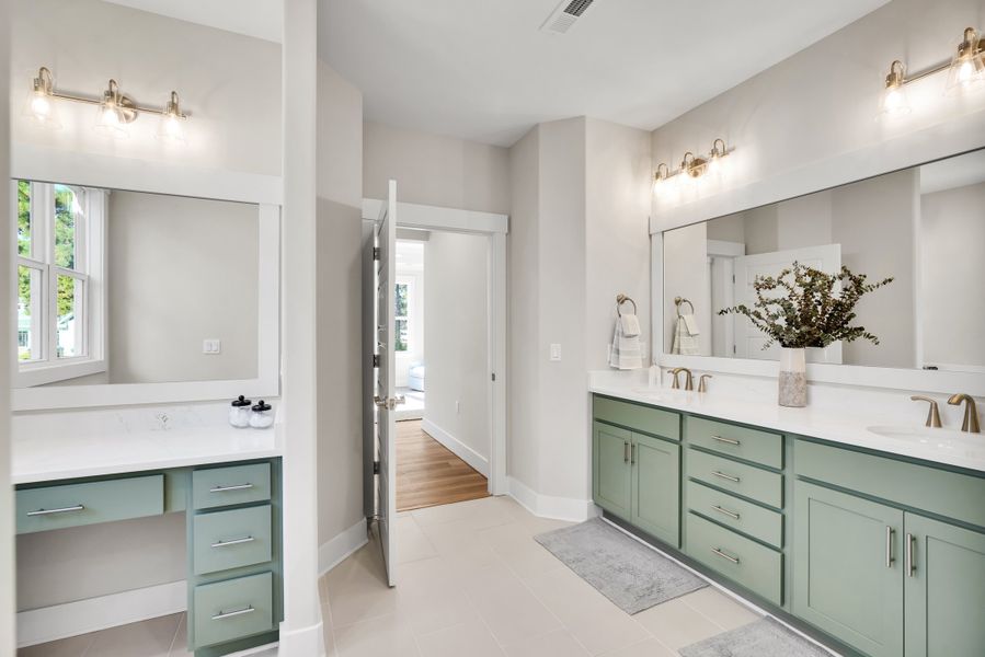 Furnished interior in a model home at Landfall in Wilmington (Image 18). Furnished interior in a model home at Landfall in Wilmington (Image 18).