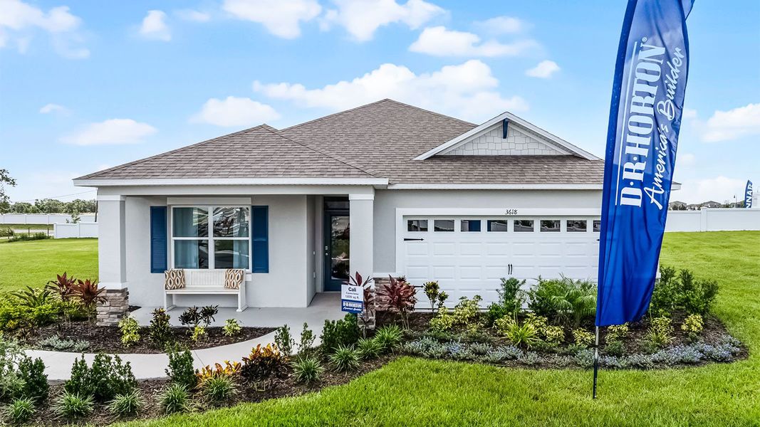 Front exterior of a home in the Crosswinds community, located in Haines City, FL (Image 1). Front exterior of a home in the Crosswinds community, located in Haines City, FL (Image 1).