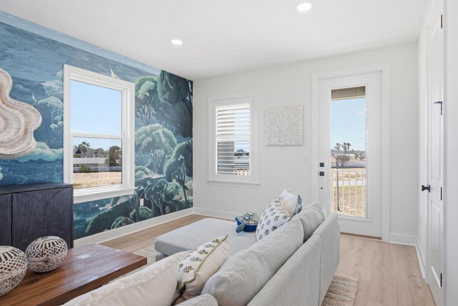 Furnished interior in a model home at Beachview Cove in Ormond Beach (Image 94).
