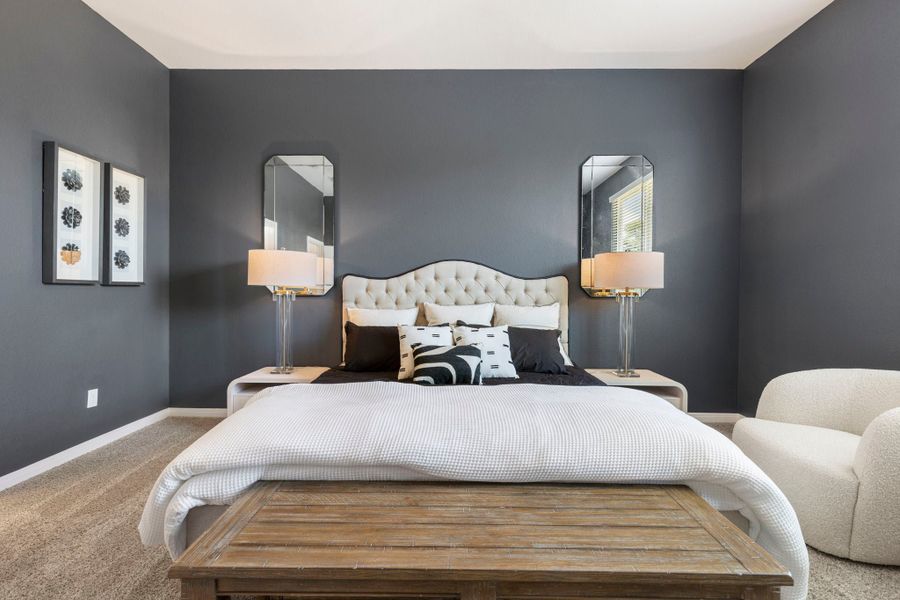 Furnished interior in a model home at Three Creeks in Belton (Image 19).