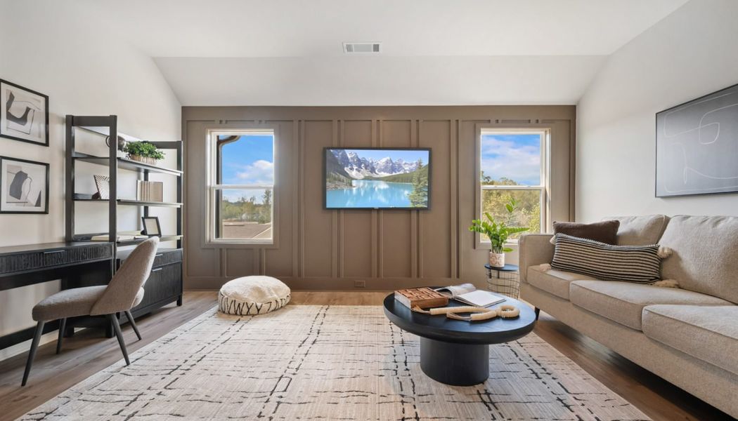 Furnished interior in a model home at Ponderosa Farms Manor in Gainesville (Image 48). Furnished interior in a model home at Ponderosa Farms Manor in Gainesville (Image 48).