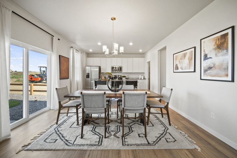 Furnished interior in a model home at The Glen in Colorado Springs (Image 12).