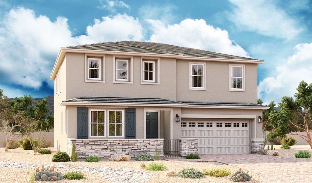 The Tourmaline Elevation B (Shown with optional stone)