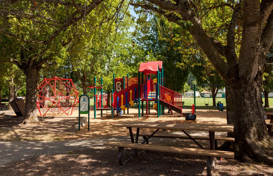 Enjoy Veterans Park's playground just minutes away from your new home