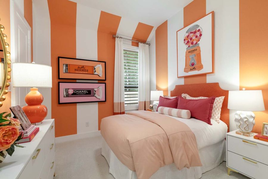 Furnished interior in a model home at The George in Richmond (Image 15).