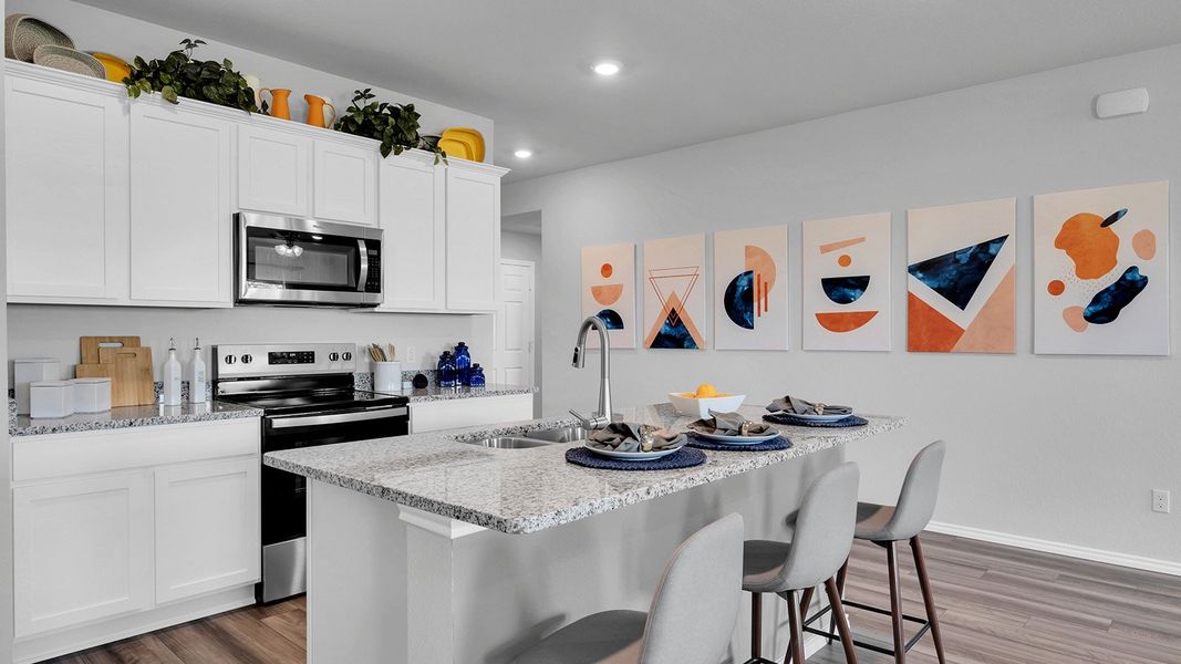 Furnished interior in a model home at Oak Ridge in Temple (Image 4).