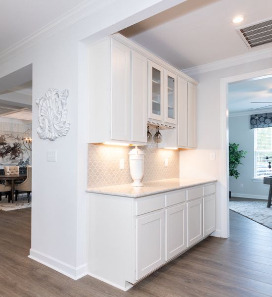 Furnished interior in a model home at The Gables in Moyock (Image 19).