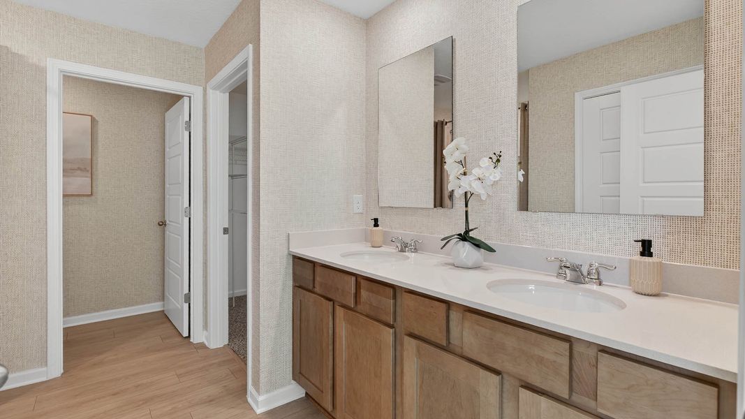 Furnished interior in a model home at Sawmill Branch in Palm Coast (Image 12).