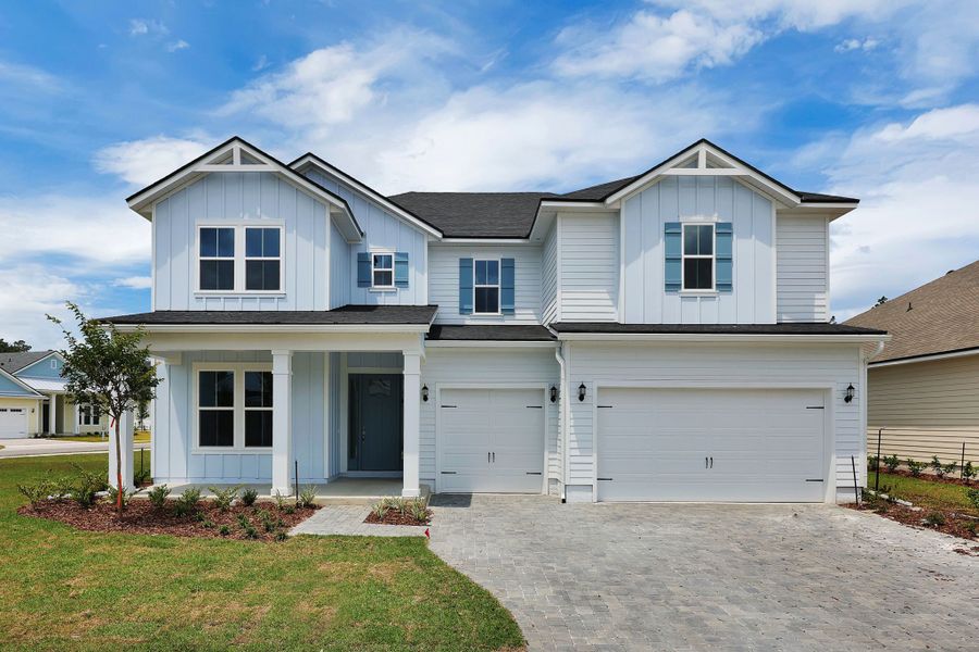 Front exterior of a home in the Hidden Creek at SilverLeaf Phase 2 community, located in St. Augustine, FL (Image 19). Front exterior of a home in the Hidden Creek at SilverLeaf Phase 2 community, located in St. Augustine, FL (Image 19).