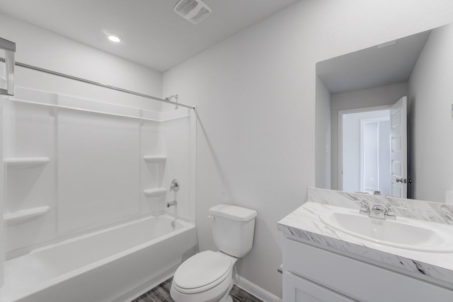 Furnished interior in a model home at Heather Heights in Itasca (Image 14).