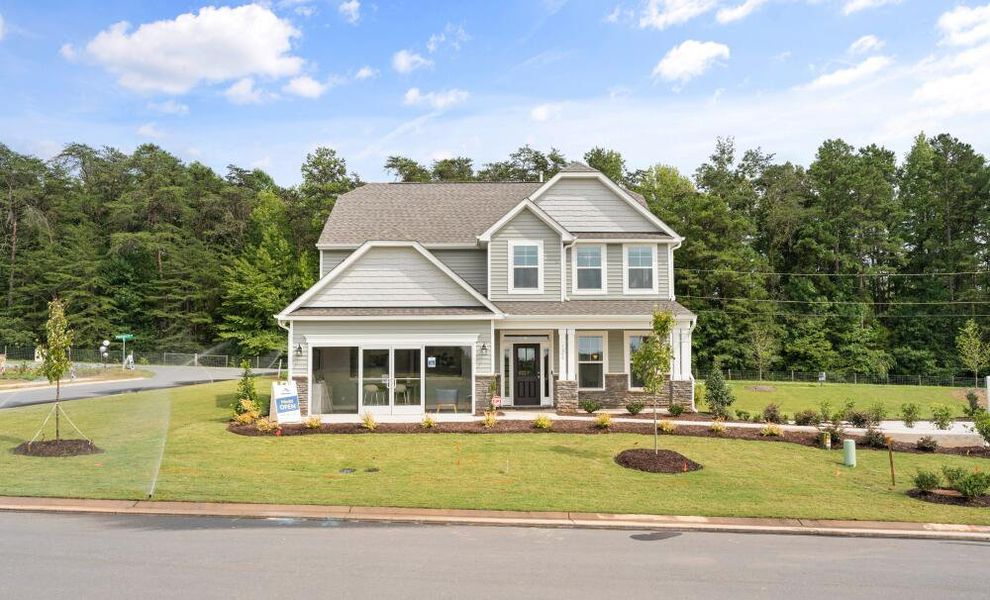 Front exterior of a home in the Hayes Village community, located in Greensboro, NC (Image 2).