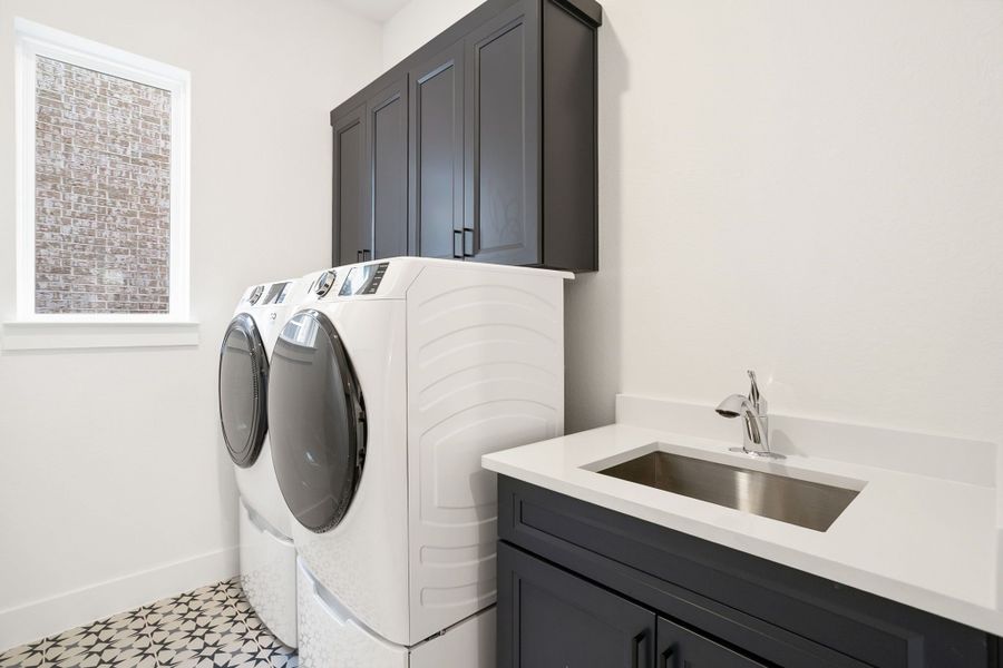 Close-up of interior finishes in a home at Lily Creek at Sutton Fields, Aubrey (Image 125).