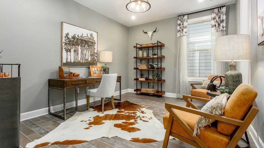 Furnished interior in a model home at The Ponds in Summerville (Image 18).