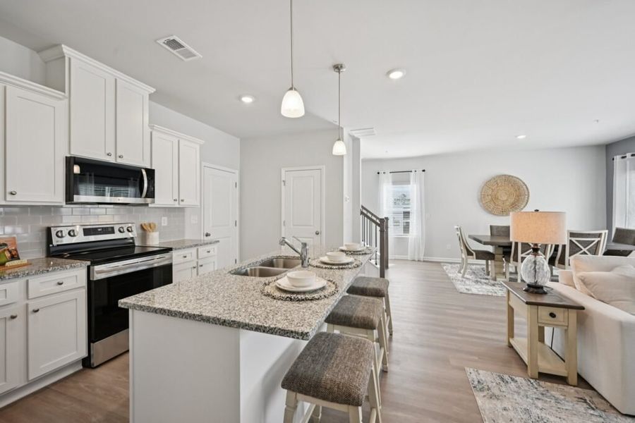 Furnished interior in a model home at Chastain Heights in Woodstock (Image 34).
