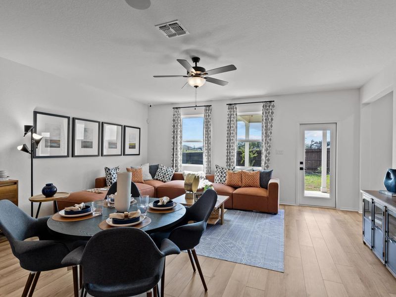 Furnished interior in a model home at Hickory Ridge in Elmendorf (Image 4).