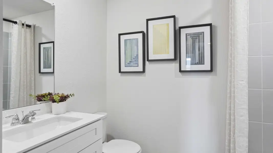 Furnished interior in a model home at Blaire Lake in Tyler (Image 32).