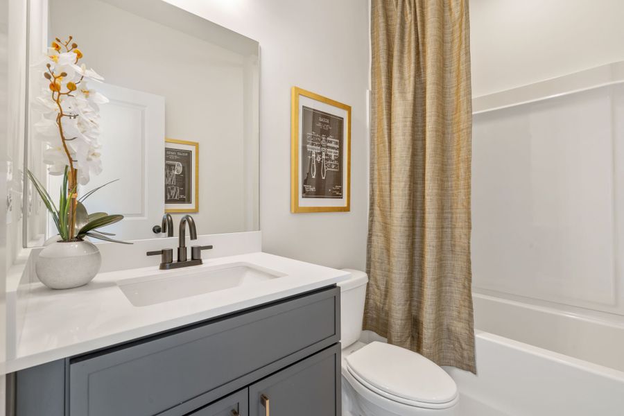 Furnished interior in a model home at Array in Atlanta (Image 59).