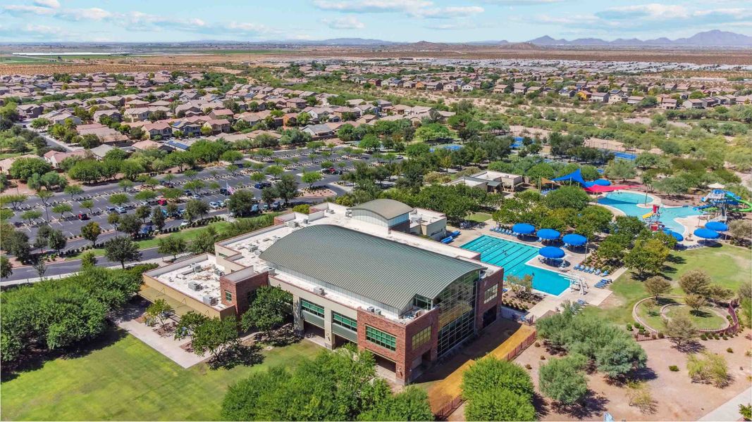 Aerial view of the Anthem at Merrill Ranch community in Florence, AZ, showing layout and nearby surroundings (Image 24).