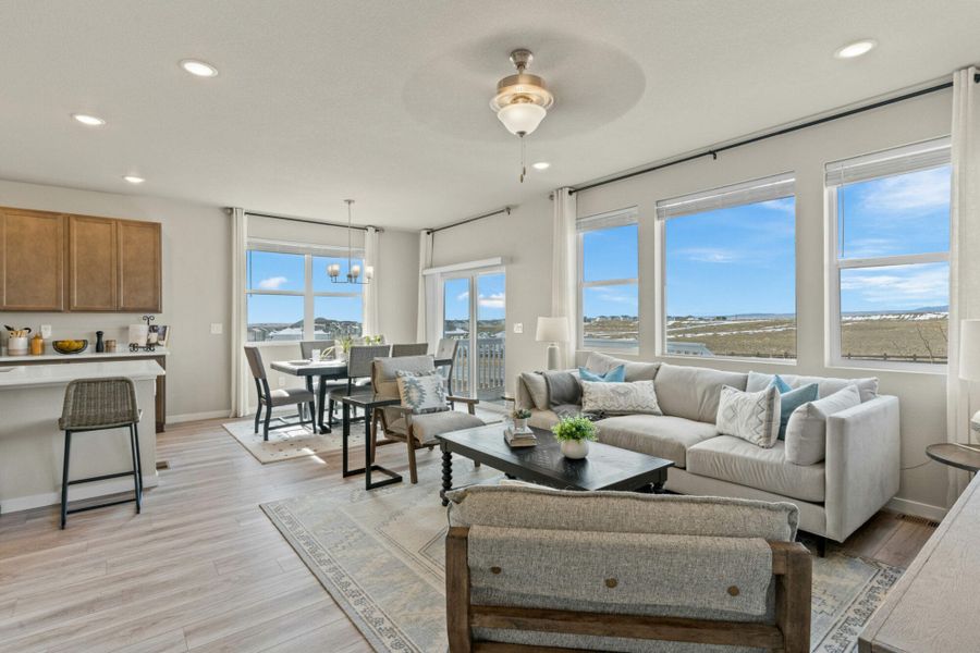 Furnished interior in a model home at The Trails at Aspen Ridge-2 in Colorado Springs (Image 27).
