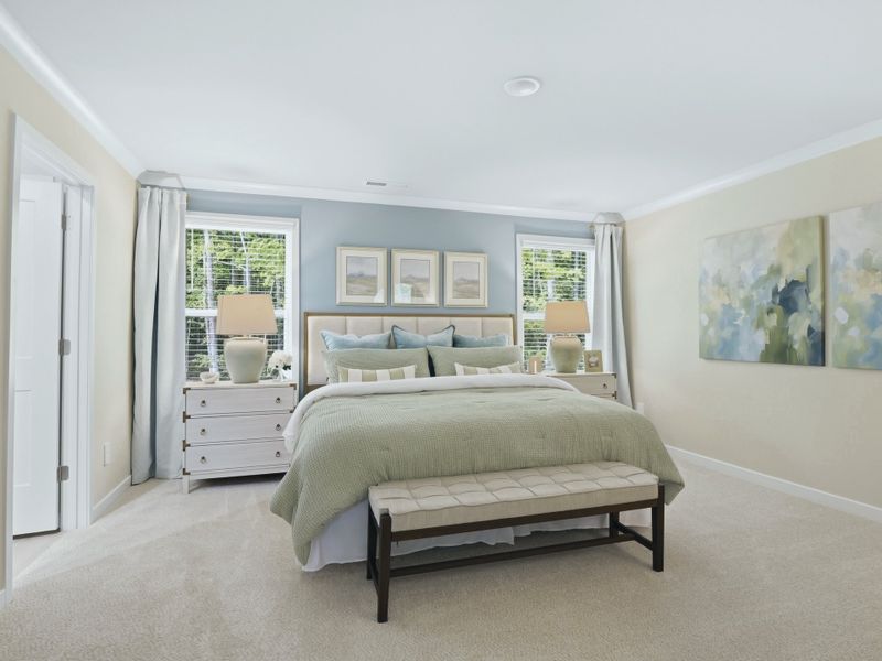 Furnished interior in a model home at The Heritage at Buffaloe Reserve in Raleigh (Image 12). Furnished interior in a model home at The Heritage at Buffaloe Reserve in Raleigh (Image 12).