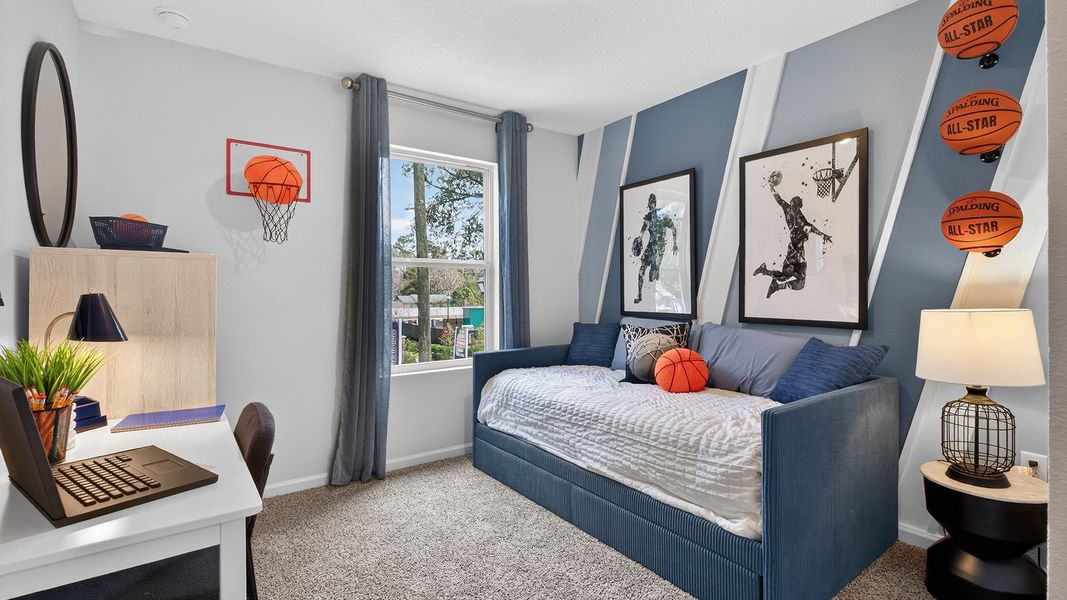 Furnished interior in a model home at Irongate Villas in Jacksonville (Image 24).