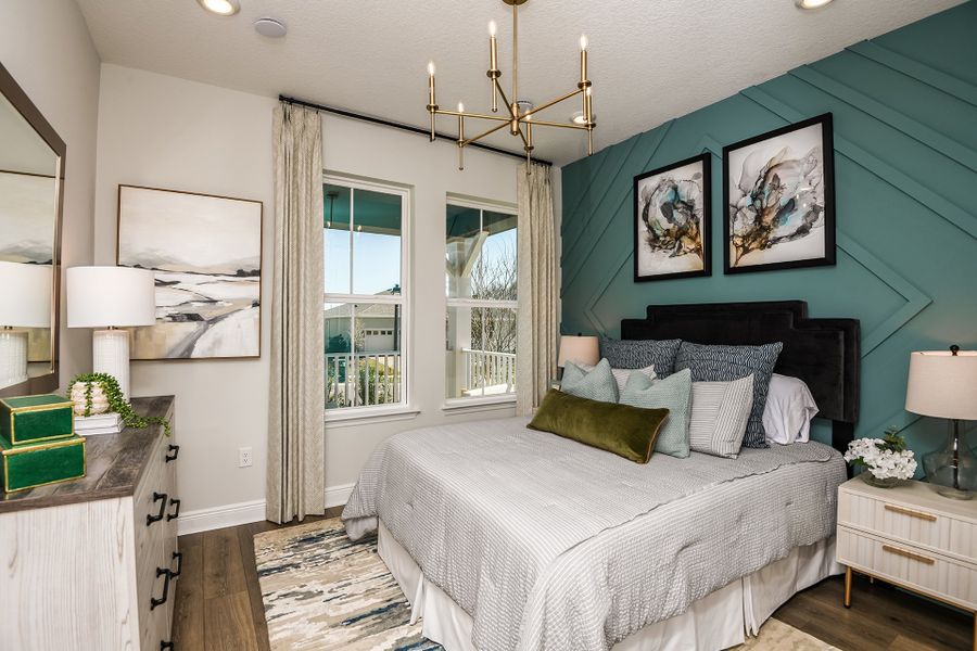 Furnished interior in a model home at Vintner Reserve in Clermont (Image 15).