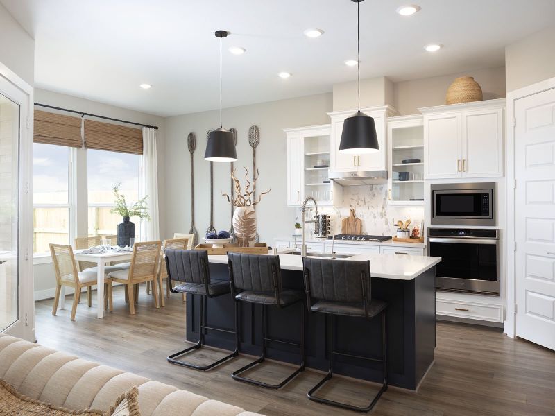 Furnished interior in a model home at Kemah Crossing - Luxe Series in Kemah (Image 8).