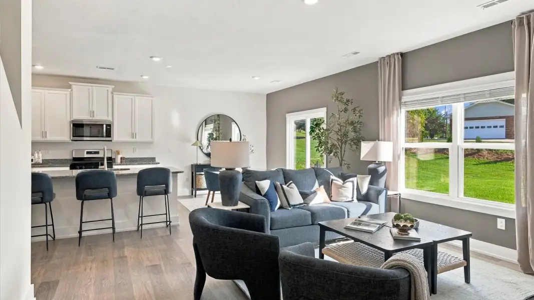 Furnished interior in a model home at Irwin Oaks in Corryton (Image 15). Furnished interior in a model home at Irwin Oaks in Corryton (Image 15).