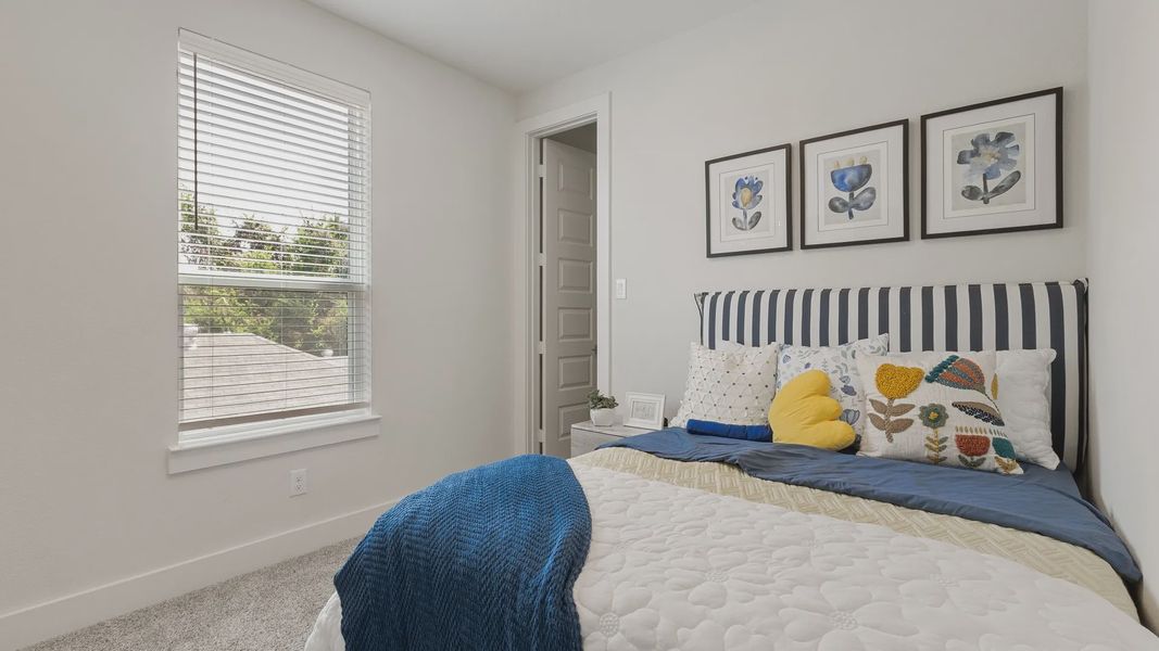 Furnished interior in a model home at Shady Acres in Houston (Image 16).