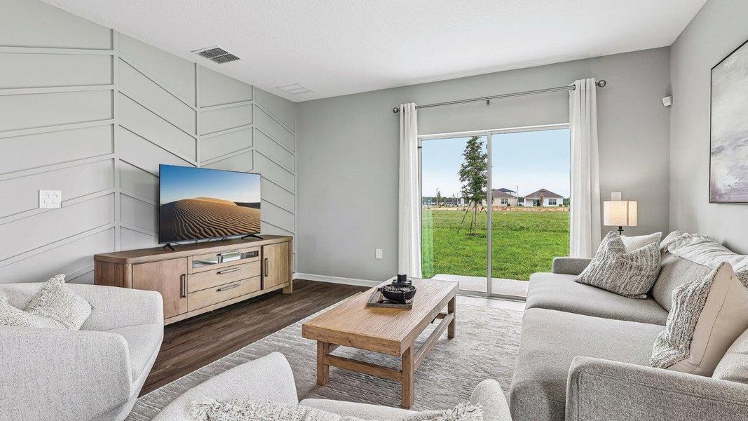 Furnished interior in a model home at Wynnstone in Davenport (Image 8).